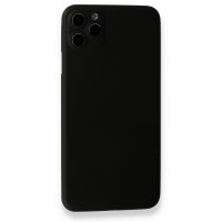 Newface iPhone 11 Pro Max Kılıf 360 Full Body Silikon Kapak - Siyah