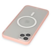 Newface iPhone 11 Pro Max Kılıf Grand Magneticsafe Kapak - Pembe