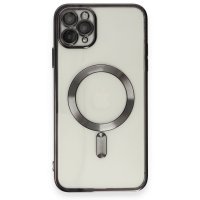 Newface iPhone 11 Pro Max Kılıf Kross Magneticsafe Kapak - Siyah