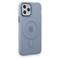 Newface iPhone 11 Pro Max Kılıf Lodos Magneticsafe Mat Kapak - Sierra Blue