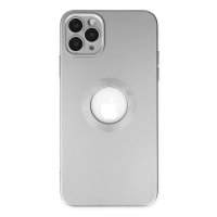Newface iPhone 11 Pro Max Kılıf Vamos Lens Silikon - Gümüş