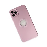 Newface iPhone 11 Pro Max Kılıf Vamos Lens Silikon - Rose Gold