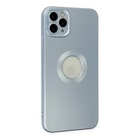 Newface iPhone 11 Pro Max Kılıf Vamos Lens Silikon - Sierra Blue