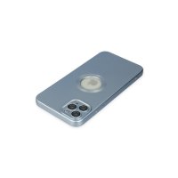 Newface iPhone 11 Pro Max Kılıf Vamos Lens Silikon - Sierra Blue