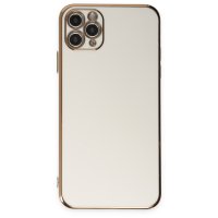 Newface iPhone 11 Pro Max Kılıf Volet Silikon - Beyaz