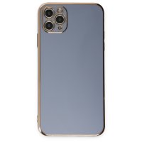 Newface iPhone 11 Pro Max Kılıf Volet Silikon - Mavi