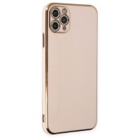 Newface iPhone 11 Pro Max Kılıf Volet Silikon - Pembe