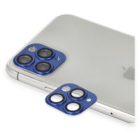 Newface iPhone 11 Pro Max Pers Alüminyum Kamera Lens - Lacivert