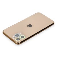 Newface iPhone 11 Pro Max Renkli Kamera Lens Koruma Cam - Yeşil-Sarı