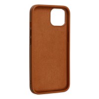 Newface iPhone 12 Kılıf Asya Deri Silikon - Kahverengi