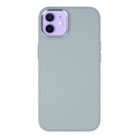 Newface iPhone 12 Kılıf Asya Deri Silikon - Sierra Blue