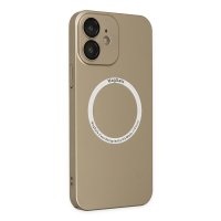 Newface iPhone 12 Kılıf Jack Magneticsafe Lens Silikon - Gold