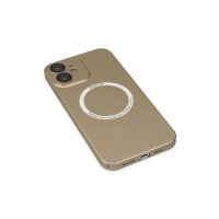 Newface iPhone 12 Kılıf Jack Magneticsafe Lens Silikon - Gold