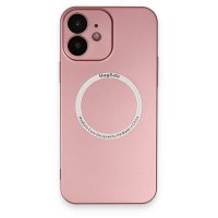 Newface iPhone 12 Kılıf Jack Magneticsafe Lens Silikon - Rose Gold