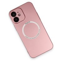 Newface iPhone 12 Kılıf Jack Magneticsafe Lens Silikon - Rose Gold