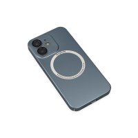 Newface iPhone 12 Kılıf Jack Magneticsafe Lens Silikon - Sierra Blue