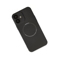 Newface iPhone 12 Kılıf Jack Magneticsafe Lens Silikon - Siyah