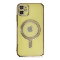 Newface iPhone 12 Kılıf Kross Magneticsafe Kapak - Gold