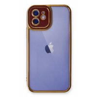 Newface iPhone 11 Kılıf Liva Lens Silikon - Bordo