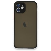 Newface iPhone 12 Kılıf Montreal Silikon Kapak - Siyah