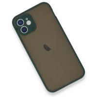 Newface iPhone 12 Kılıf Montreal Silikon Kapak - Yeşil