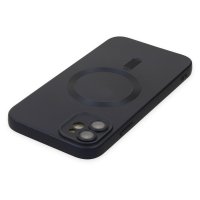 Newface iPhone 12 Kılıf Moshi Lens Magneticsafe Silikon - Lacivert