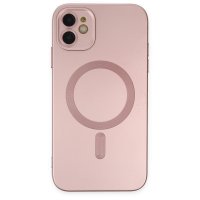 Newface iPhone 12 Kılıf Moshi Lens Magneticsafe Silikon - Rose Gold