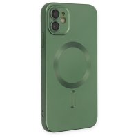 Newface iPhone 12 Kılıf Moshi Lens Magneticsafe Silikon - Yeşil