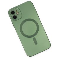 Newface iPhone 12 Kılıf Moshi Lens Magneticsafe Silikon - Yeşil