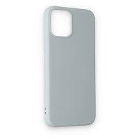 Newface iPhone 12 Kılıf Nano içi Kadife Silikon - Buz Mavisi