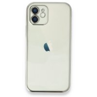 Newface iPhone 12 Kılıf Razer Lensli Silikon - Gümüş