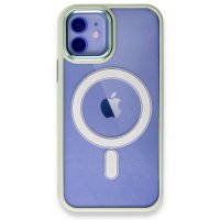 Newface iPhone 12 Kılıf Room Magneticsafe Silikon - Su Yeşili