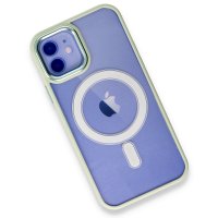 Newface iPhone 12 Kılıf Room Magneticsafe Silikon - Su Yeşili