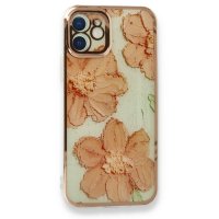 Newface iPhone 12 Mini Kılıf Çiçekli Silikon - Rose