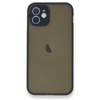 Newface iPhone 12 Mini Kılıf Montreal Silikon Kapak - Lacivert