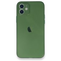 Newface iPhone 12 Mini Kılıf PP Ultra İnce Kapak - Yeşil
