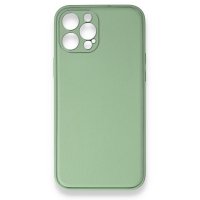Newface iPhone 12 Pro Kılıf Coco Deri Silikon Kapak - Açık Yeşil
