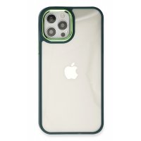 Newface iPhone 12 Pro Kılıf Dora Kapak - Haki Yeşil