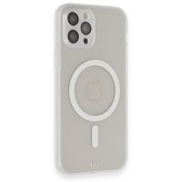Newface iPhone 12 Pro Kılıf Grand Magneticsafe Kapak - Şeffaf