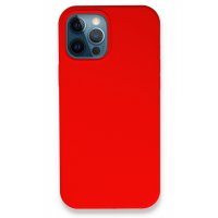 Newface iPhone 12 Pro Max Kılıf Lansman Legant Silikon - Kırmızı