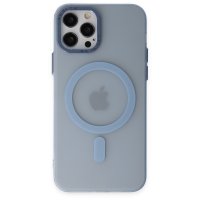 Newface iPhone 12 Pro Kılıf Lodos Magneticsafe Mat Kapak - Sierra Blue