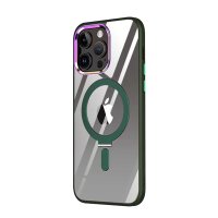 Newface iPhone 12 Pro Kılıf Mudo Magneticsafe Standlı Kapak - Köknar Yeşili