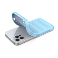 Newface iPhone 12 Pro Kılıf Optimum Silikon - Sky Blue