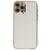 Newface iPhone 12 Pro Kılıf Volet Silikon - Beyaz