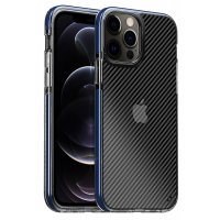 Newface iPhone 12 Pro Max Kılıf Bambi Karbon Silikon - Mavi