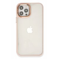 Newface iPhone 12 Pro Max Kılıf Dora Kapak - Pudra