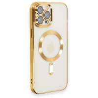 Newface iPhone 12 Pro Max Kılıf Kross Magneticsafe Kapak - Gold