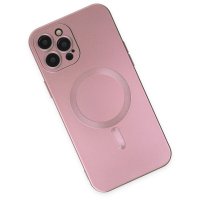 Newface iPhone 12 Pro Max Kılıf Moshi Lens Magneticsafe Silikon - Rose Gold