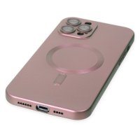 Newface iPhone 12 Pro Max Kılıf Moshi Lens Magneticsafe Silikon - Rose Gold