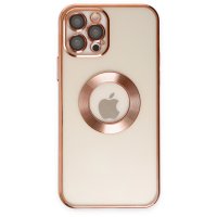 Newface iPhone 12 Pro Max Kılıf Slot Silikon - Rose Gold